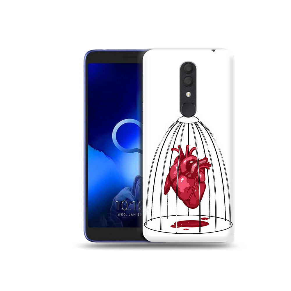 

Чехол MyPads Tocco для Alcatel 1X сердце в клетке (PT133941.659.597), Прозрачный, Tocco