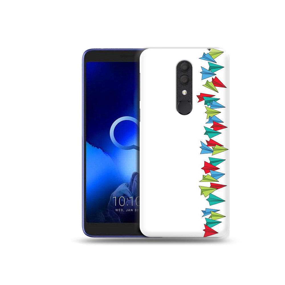 

Чехол MyPads Tocco для Alcatel 1X самолетики из листочков (PT133941.659.593), Прозрачный, Tocco