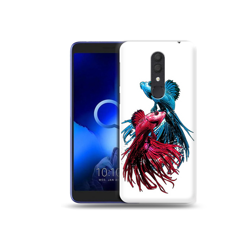 

Чехол MyPads Tocco для Alcatel 1X рыбы петушки (PT133941.659.592), Прозрачный, Tocco