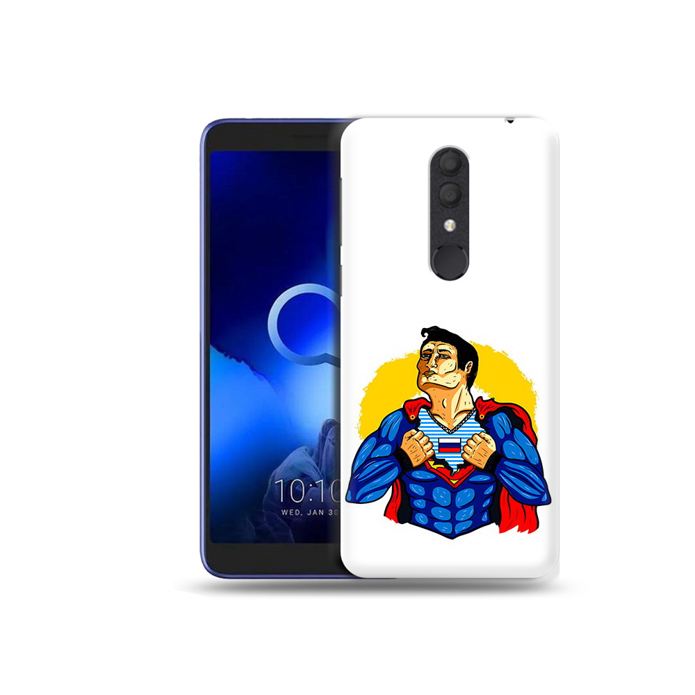 

Чехол MyPads Tocco для Alcatel 1X русский супермен (PT133941.659.591), Прозрачный, Tocco