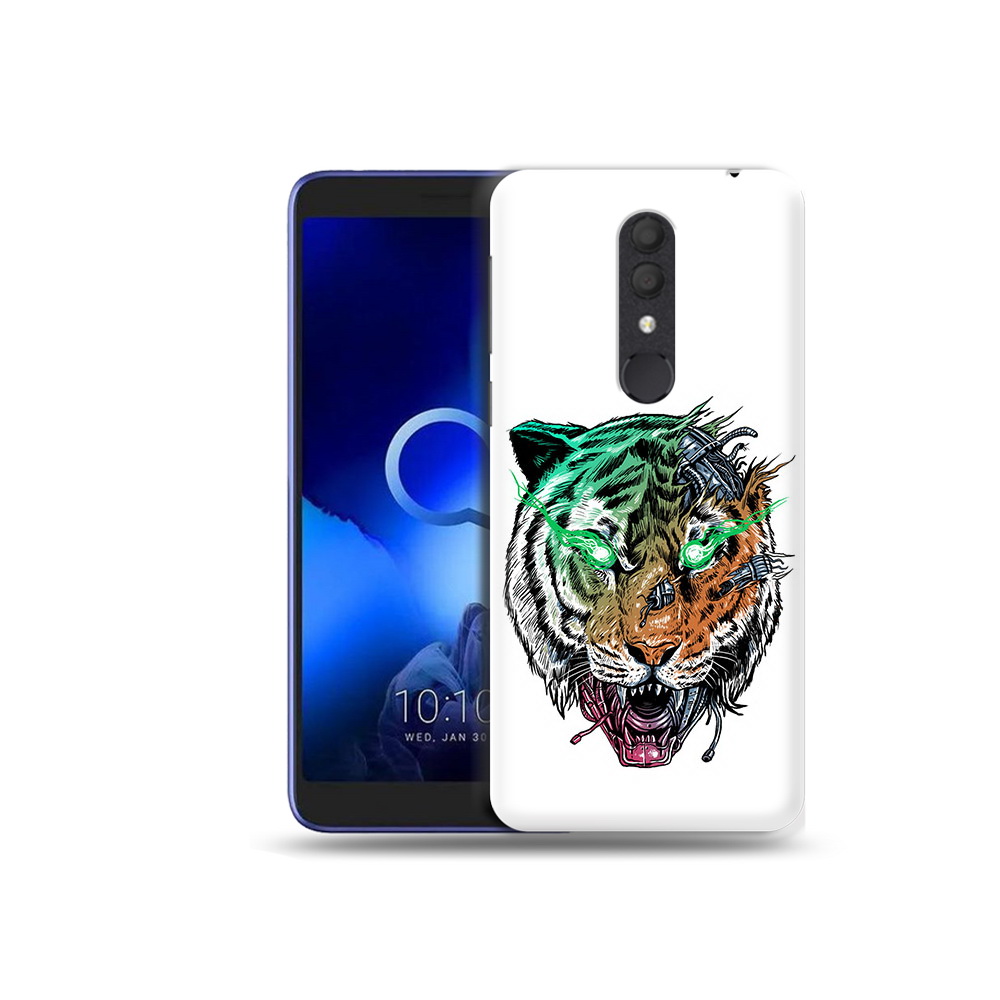 

Чехол MyPads Tocco для Alcatel 1X робо-тигр (PT133941.659.584), Прозрачный, Tocco