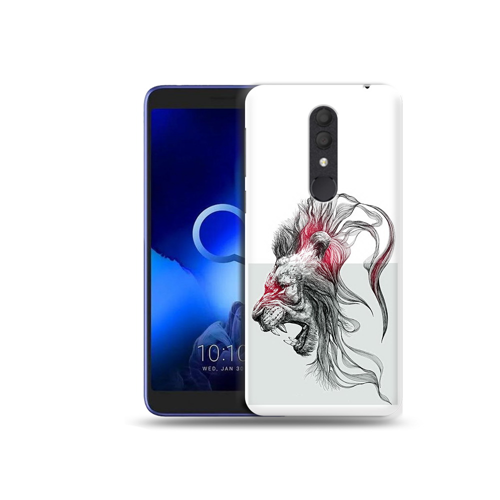 

Чехол MyPads Tocco для Alcatel 1X разъяренный лев (PT133941.659.576), Прозрачный, Tocco