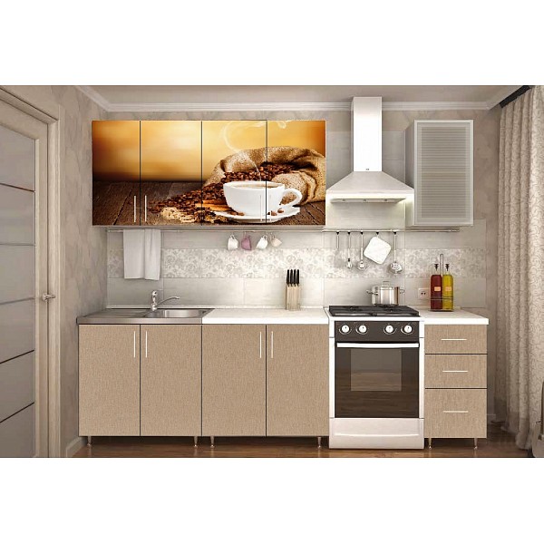 

Гарнитур кухонный Кофе 2 м белый DSV_758-091L, Кофе