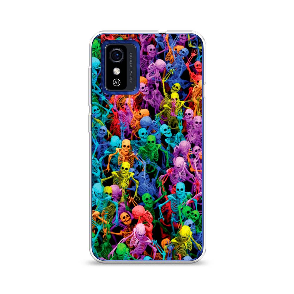 

Чехол для ZTE Blade L9 "Вечеринка скелетов", Фиолетовый;желтый;оранжевый, 135250-6