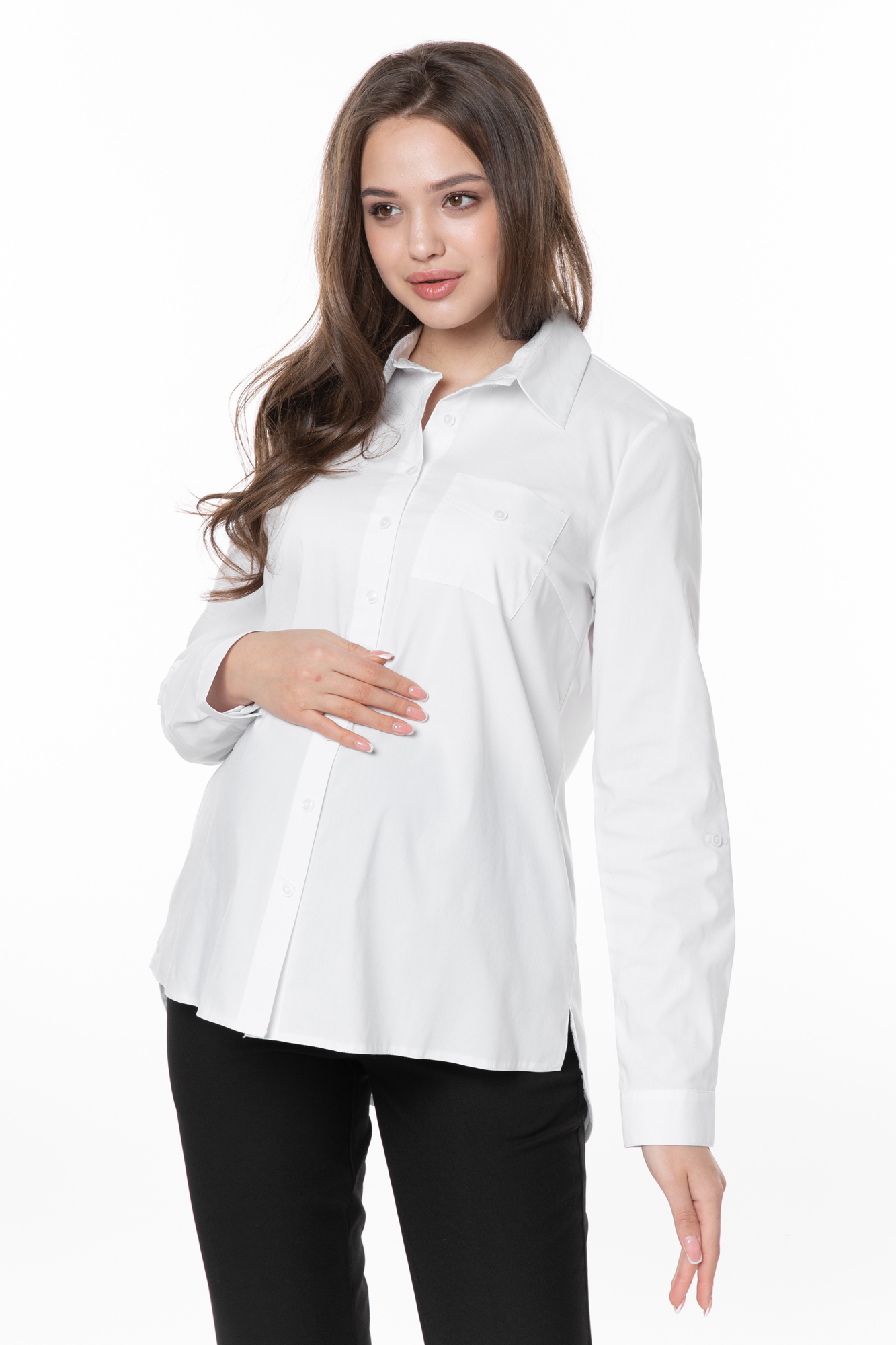 

Рубашка для беременных женская Mama's fantasy 1603MF белая 50 RU, 1603MF