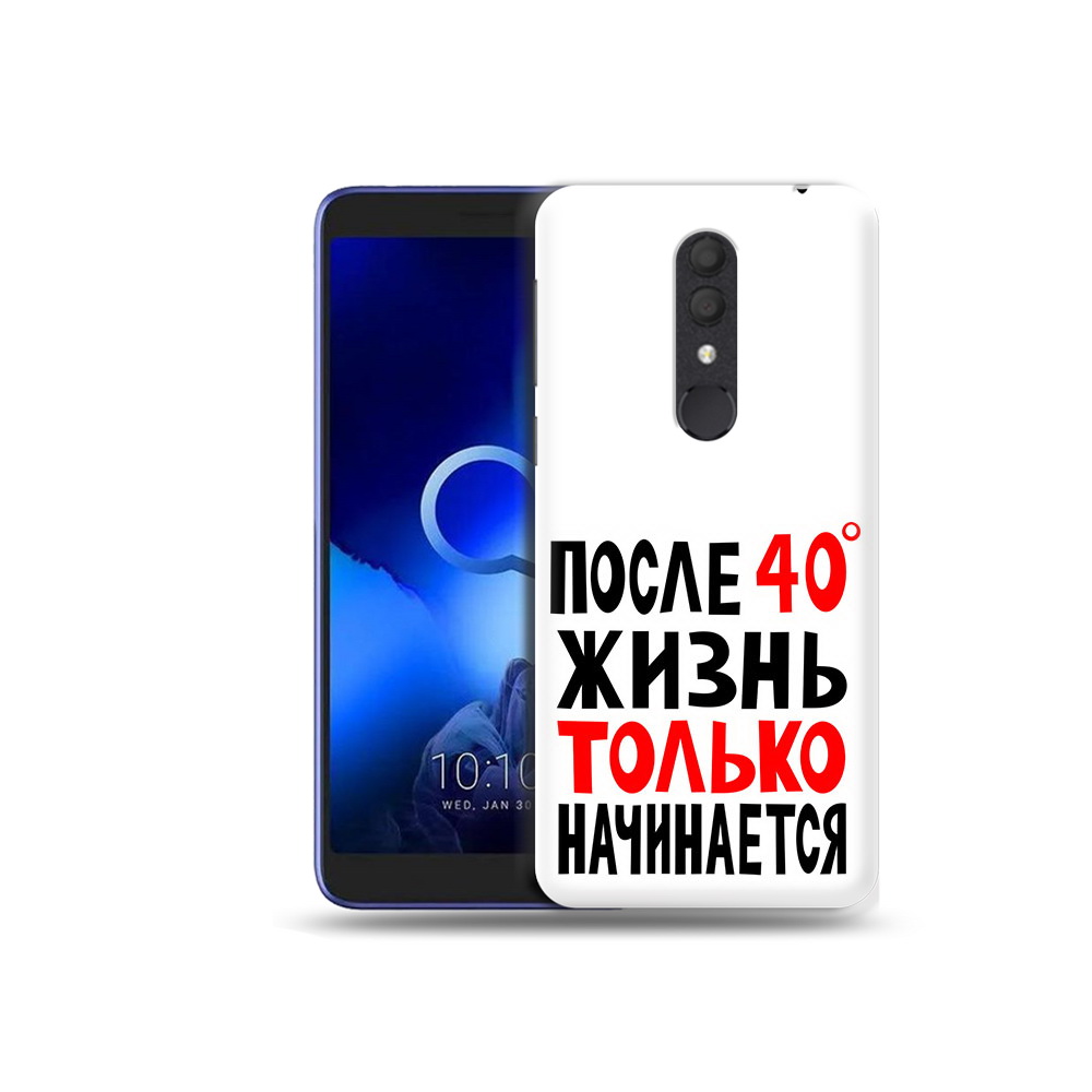 

Чехол MyPads Tocco для Alcatel 1X после 40 жизнь начинается (PT133941.659.553), Прозрачный, Tocco