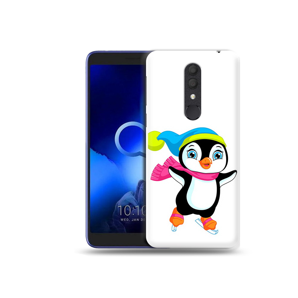 

Чехол MyPads Tocco для Alcatel 1X пингвин на коньках (PT133941.659.540), Прозрачный, Tocco
