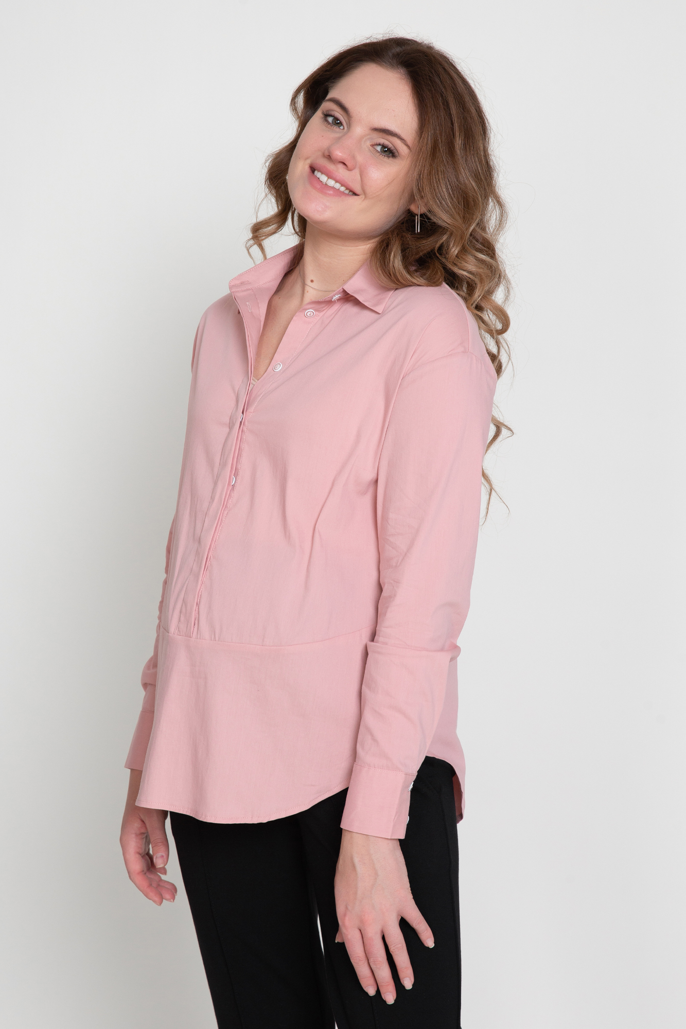 фото Рубашка женская mama's fantasy mf9027 розовая 44