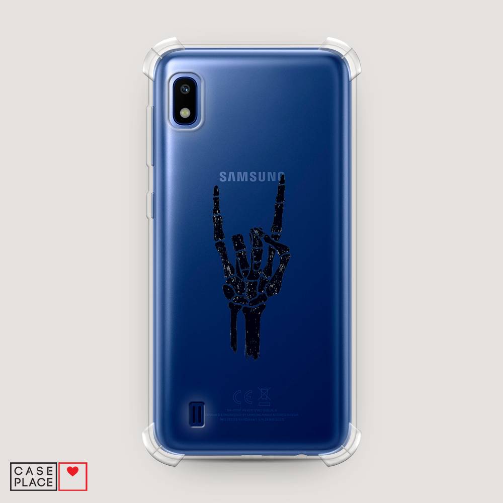 фото Противоударный силиконовый чехол "rock for a skeleton" на samsung galaxy a10 awog