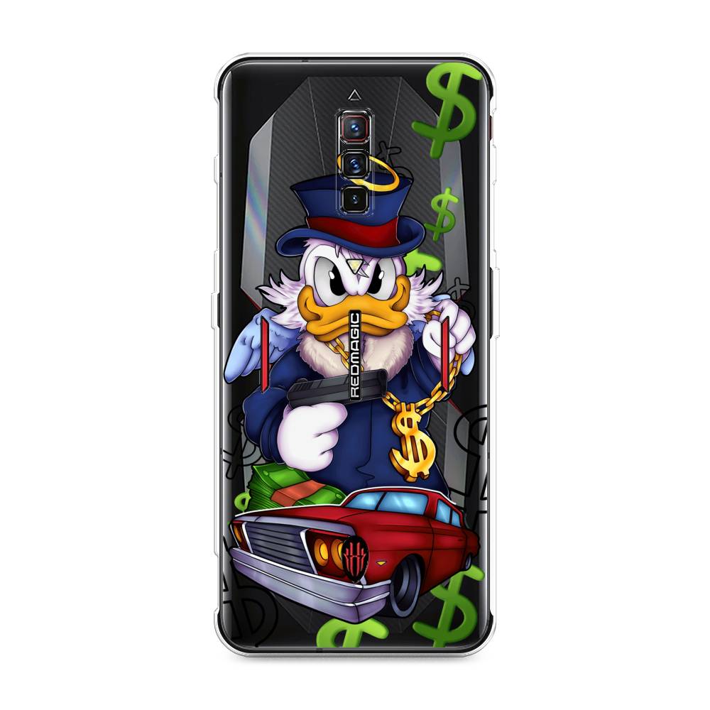 

Чехол на ZTE Nubia Red Magic 6 "Scrooge McDuck with a Gold Chain", Красный;синий;белый, 135150-6