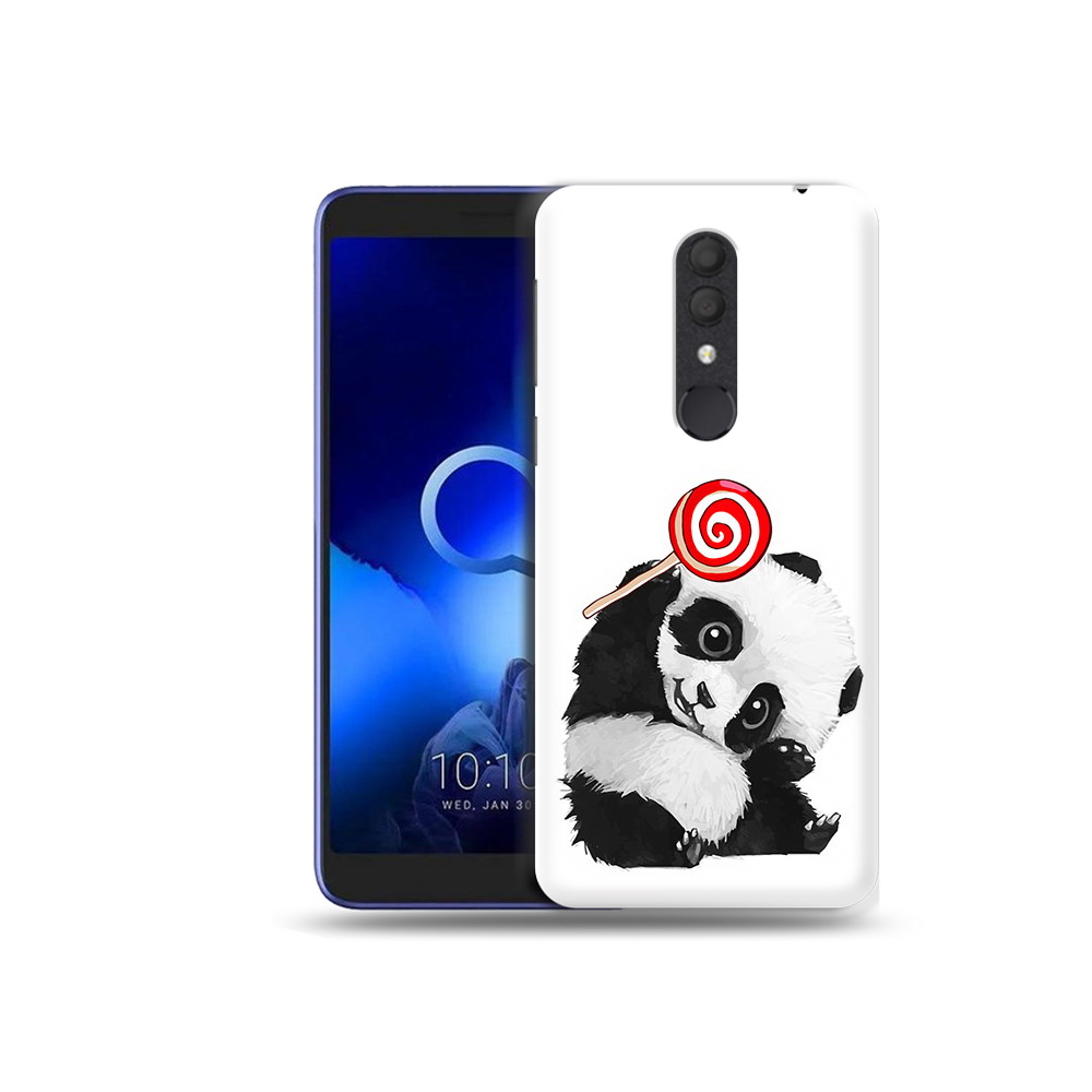 

Чехол MyPads Tocco для Alcatel 1X панда с леденцом (PT133941.659.534), Прозрачный, Tocco