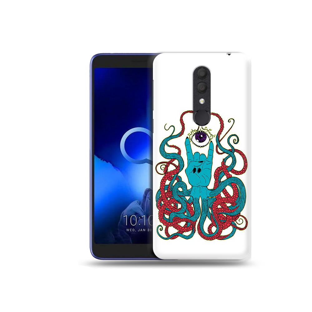 

Чехол MyPads Tocco для Alcatel 1X осьминог-рука абстракция (PT133941.659.530), Прозрачный, Tocco