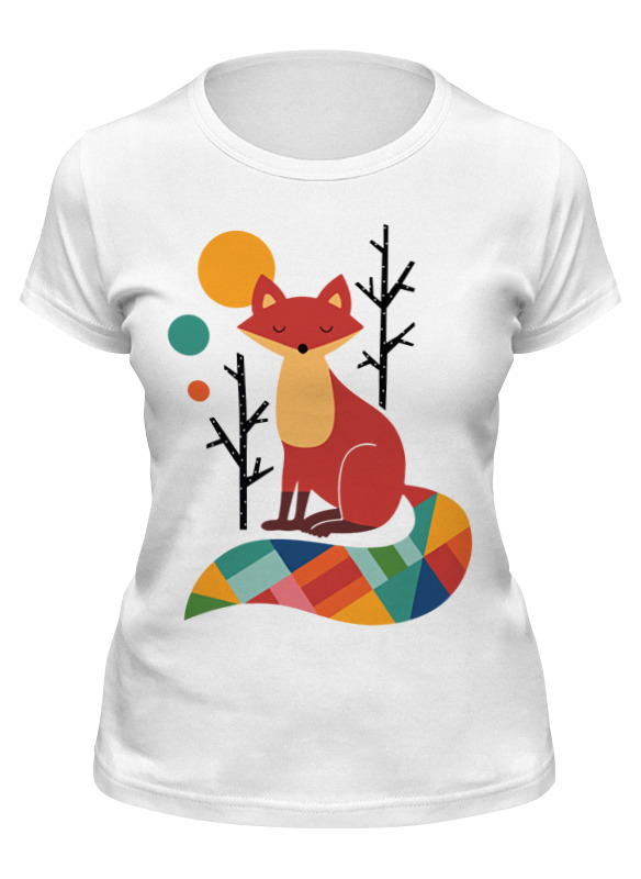 

Футболка женская Printio Red fox белая S, Белый, Red fox