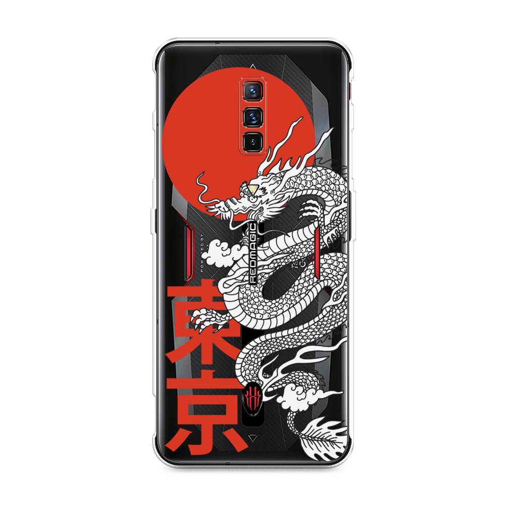 

Чехол на ZTE Nubia Red Magic 6 "Китайский дракон", Черный;красный;белый, 135150-1