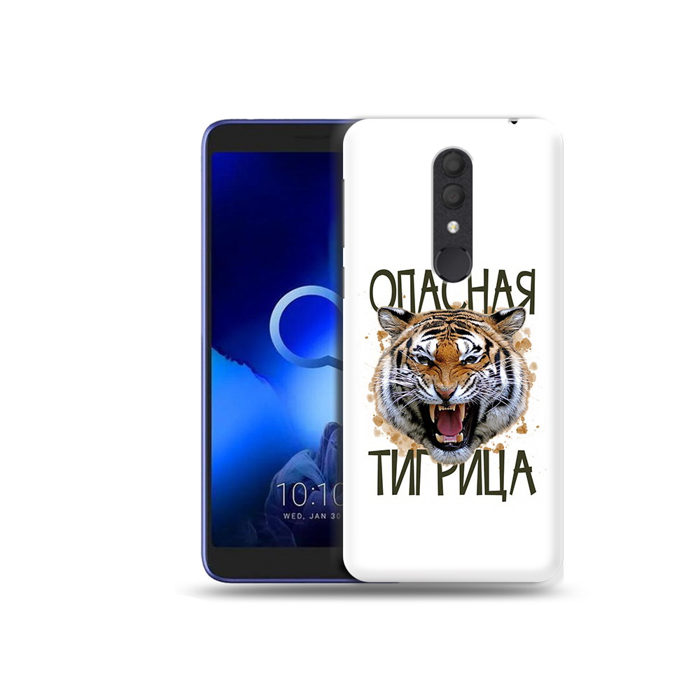 

Чехол MyPads Tocco для Alcatel 1X опасная тигрица (PT133941.659.527), Прозрачный, Tocco