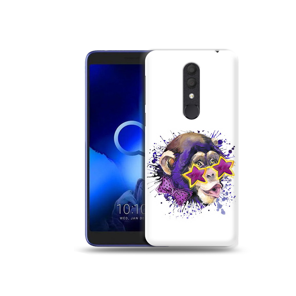 

Чехол MyPads Tocco для Alcatel 1X обезьяна в очках (PT133941.659.524), Прозрачный, Tocco