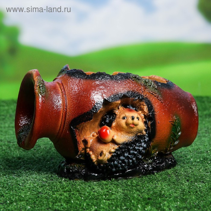 

Цветочное кашпо Хорошие сувениры Еж в кувшине 3889467 1,5 л черный, Коричневый, Еж в кувшине