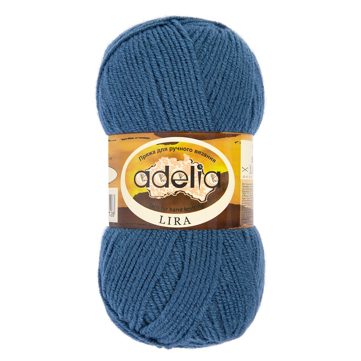 

Пряжа Adelia Lira, 10 шт. по 50 г. 100% акрил 200 м №12 джинс, Синий, LIRA