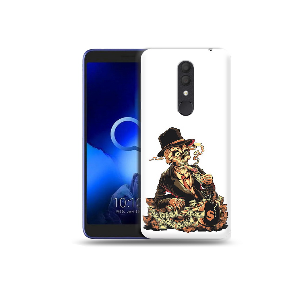 

Чехол MyPads Tocco для Alcatel 1X нарисованный череп с сигаретой (PT133941.659.515), Прозрачный, Tocco