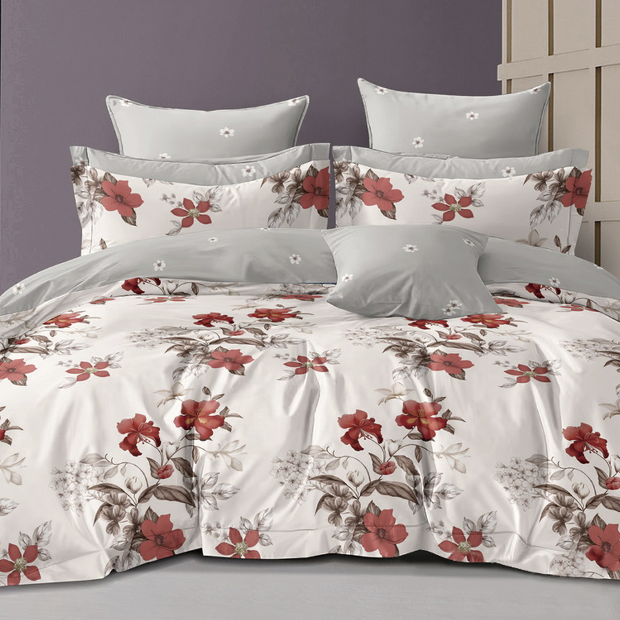 

Постельное белье Cleo Satin Lux семейное наволочки 70х70 и 50х70 100% хлопок, Satin Lux
