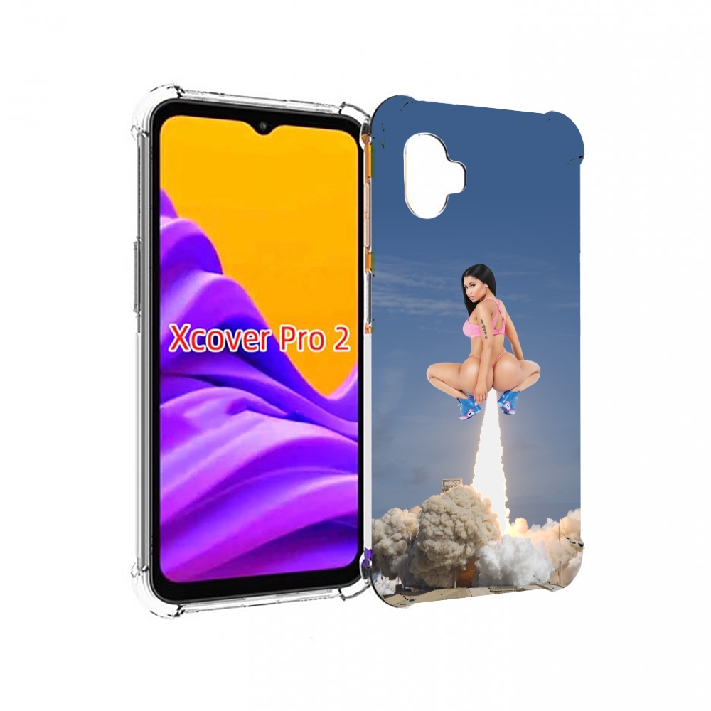 

Чехол MyPads ники-минаж-ракета детский для Samsung Galaxy Xcover Pro 2, Прозрачный, Tocco