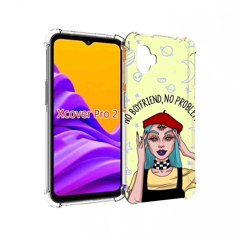 

Чехол MyPads нет-проблем-нет-мужчин женский для Samsung Galaxy Xcover Pro 2, Прозрачный, Tocco