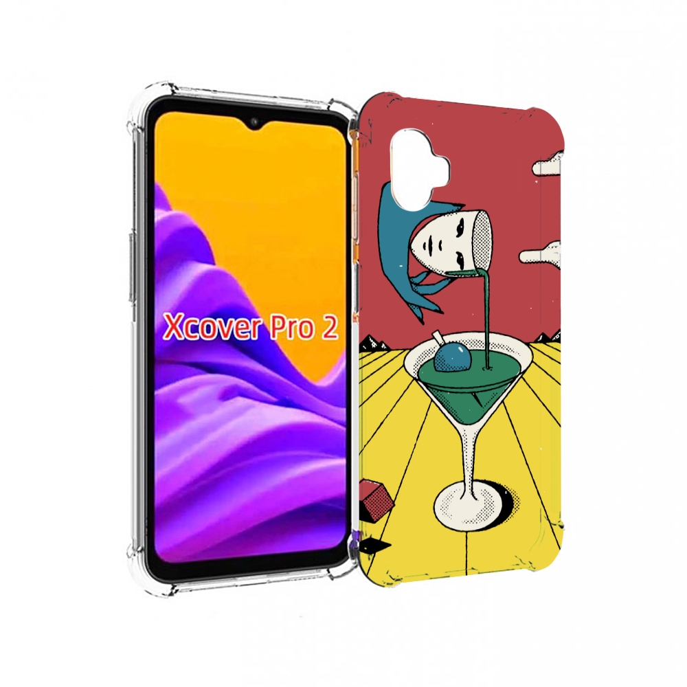 

Чехол MyPads необычный напиток для Samsung Galaxy Xcover Pro 2, Прозрачный, Tocco