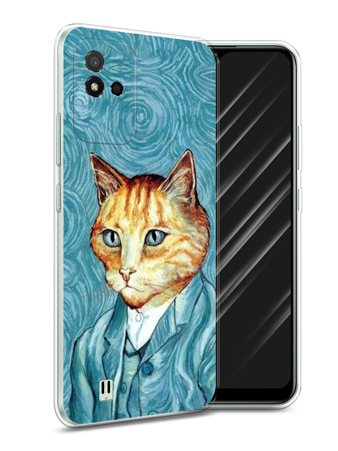 

Чехол Awog на Realme Narzo 50i "Кот Ван Гог", Разноцветный, 2510050-2