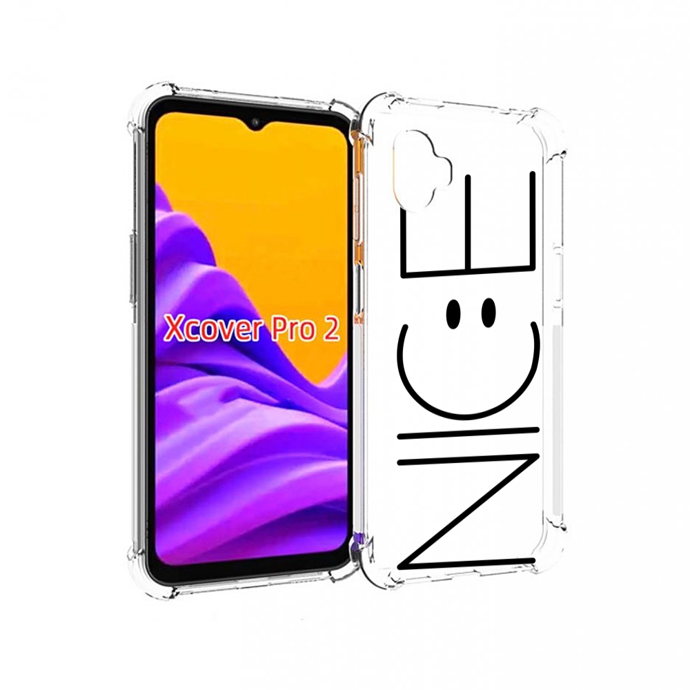 

Чехол MyPads найс-надпись для Samsung Galaxy Xcover Pro 2, Прозрачный, Tocco