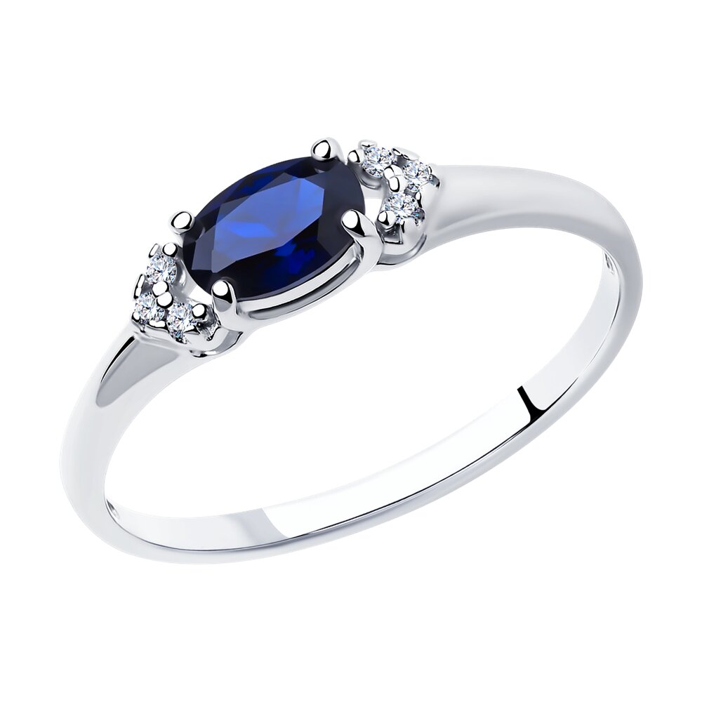 

Кольцо из серебра р. 19 SOKOLOV 88010010, корунд искусственный\фианит, 88010010