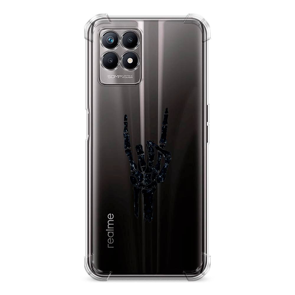 фото Противоударный силиконовый чехол "rock for a skeleton" на realme 8i awog