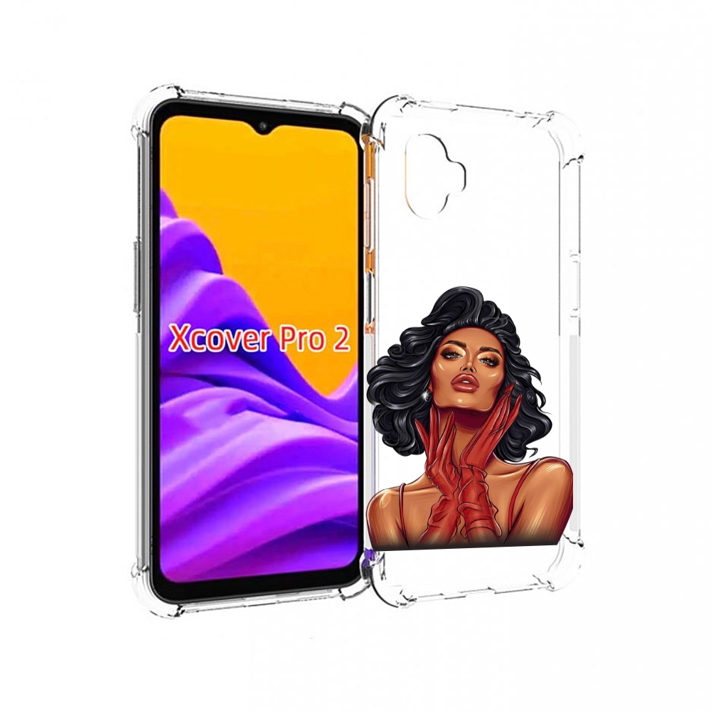 

Чехол MyPads мулатка-в-перчатках женский для Samsung Galaxy Xcover Pro 2, Прозрачный, Tocco