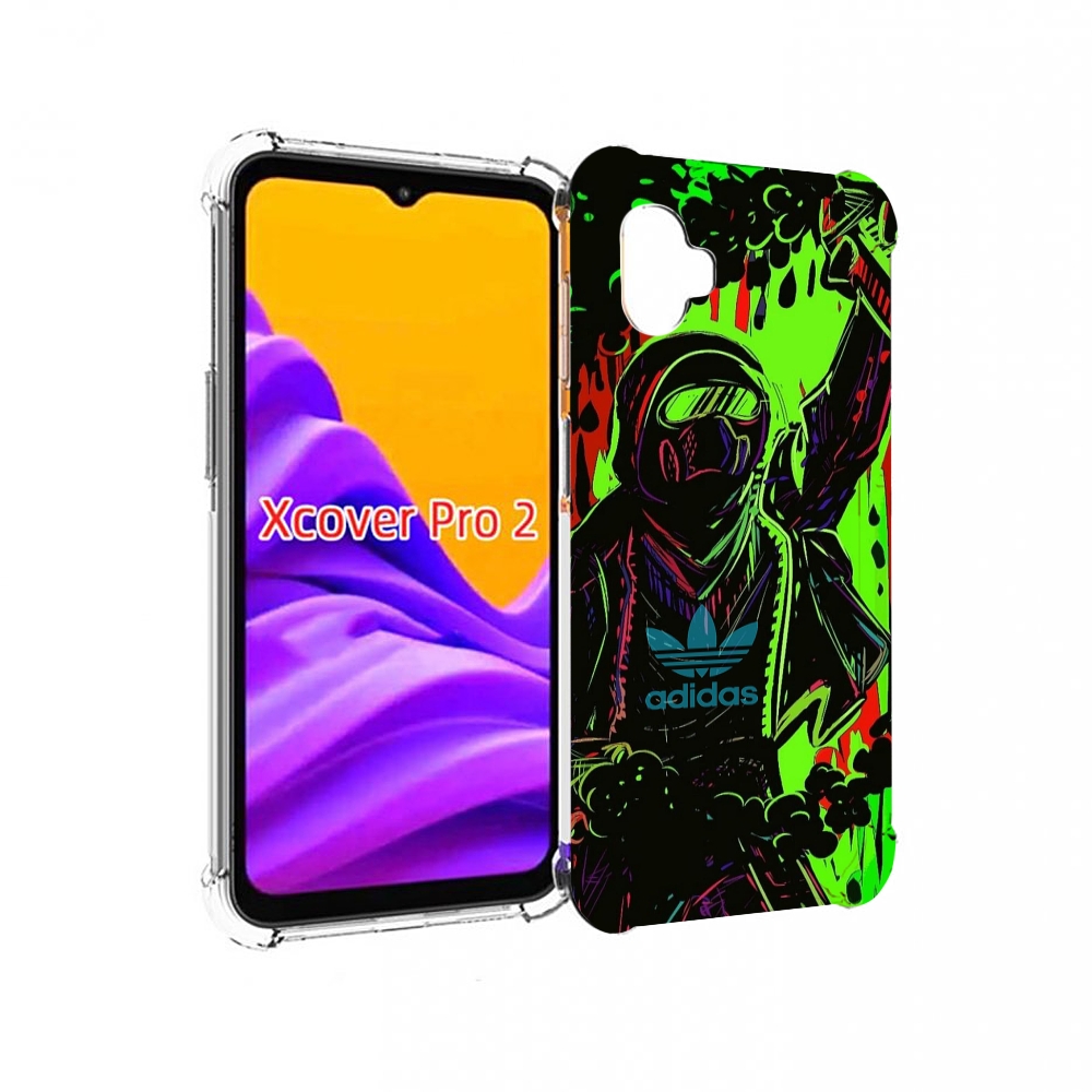 

Чехол MyPads мужчина в красках адидас для Samsung Galaxy Xcover Pro 2, Прозрачный, Tocco