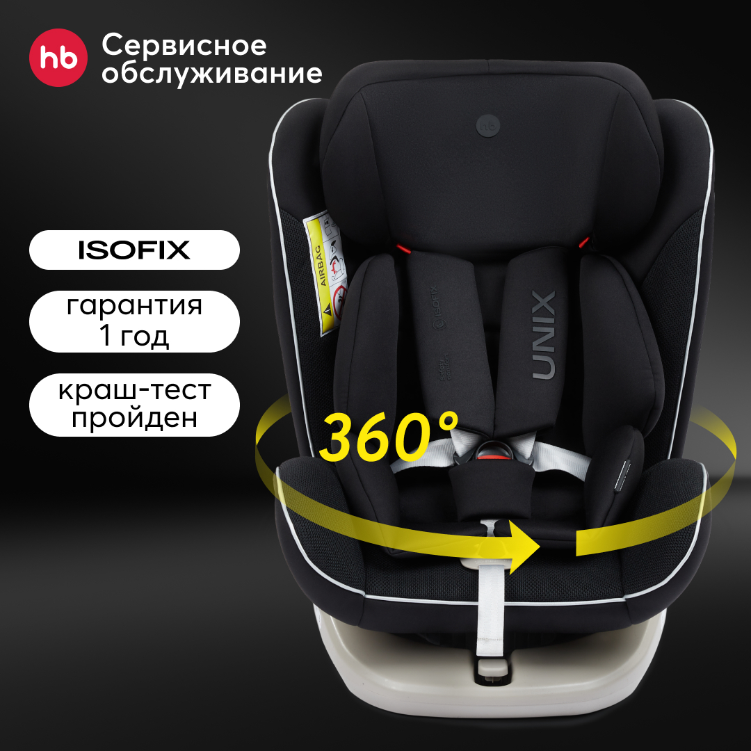Автокресло Happy Baby 0123 I-Unix i-size 0-12 лет isofix до 36кг 20444₽