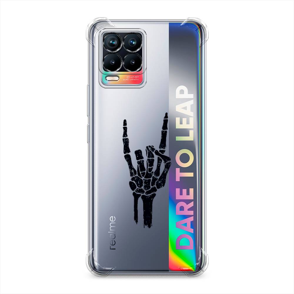 фото Противоударный силиконовый чехол "rock for a skeleton" на realme 8 awog