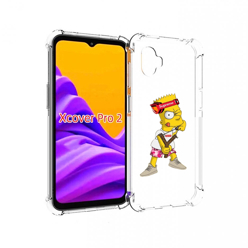 

Чехол MyPads модный-барт-симпсон для Samsung Galaxy Xcover Pro 2, Прозрачный, Tocco