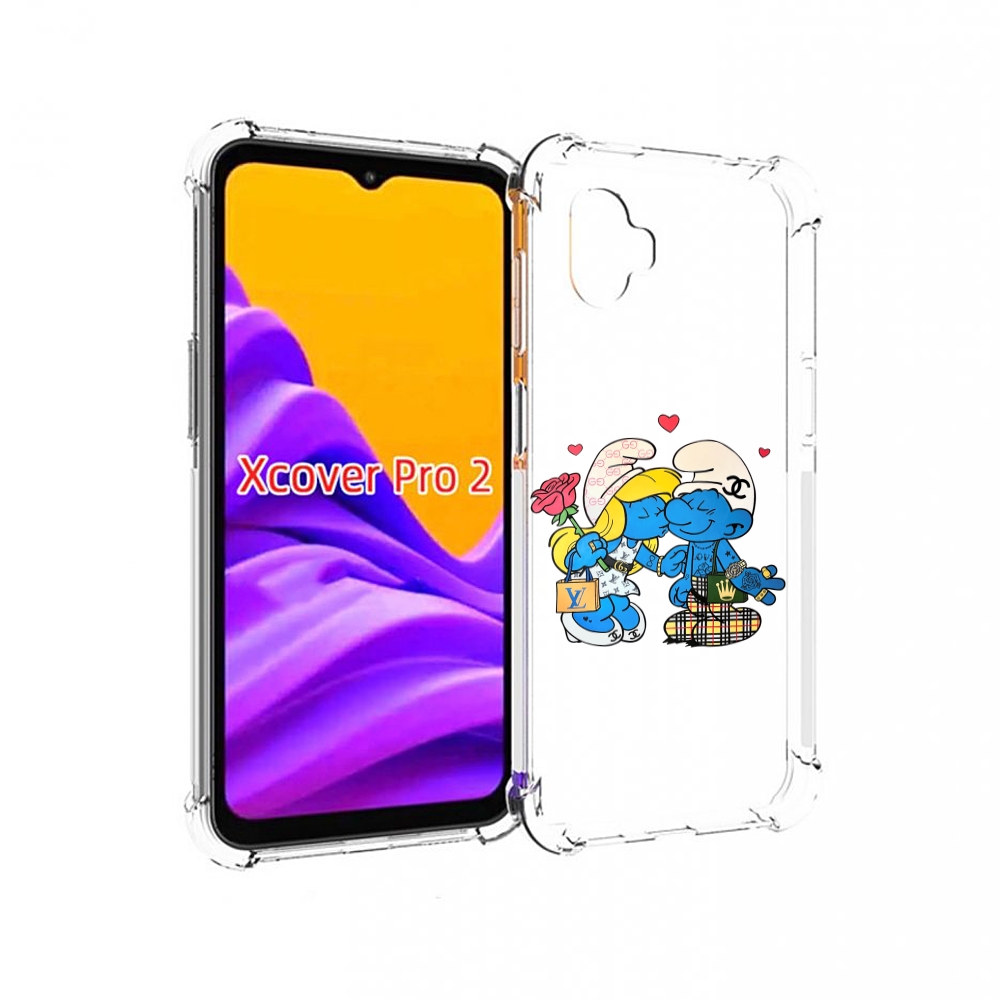 

Чехол MyPads модные-смурфики для Samsung Galaxy Xcover Pro 2, Прозрачный, Tocco
