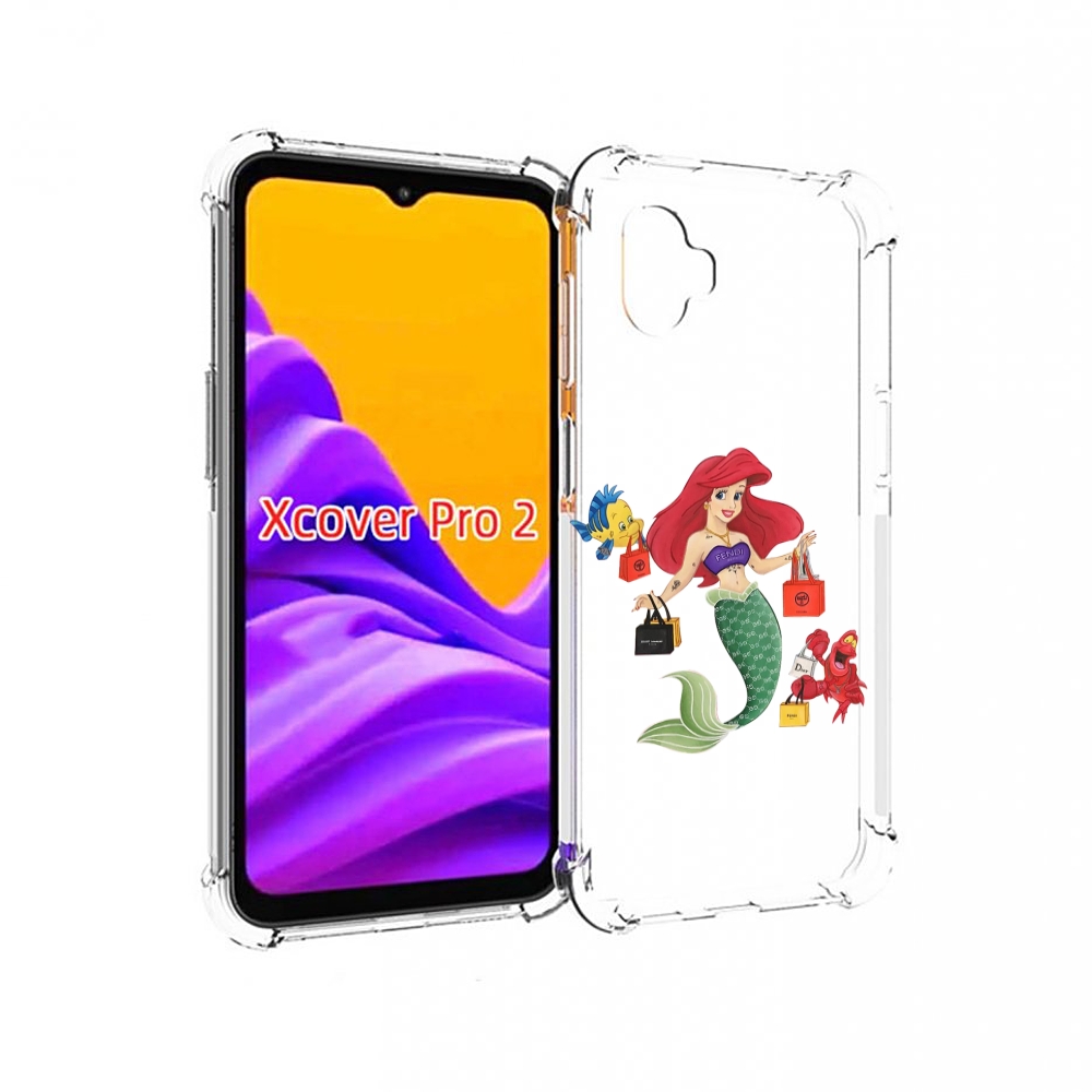 фото Чехол mypads модная-русалка женский для samsung galaxy xcover pro 2