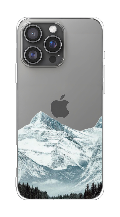 

Чехол на Apple iPhone 16 Pro Max "Горы арт 1", Белый;зеленый, 16350-1