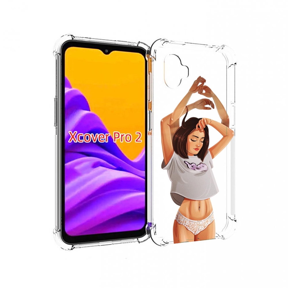 

Чехол MyPads много-рук женский для Samsung Galaxy Xcover Pro 2, Прозрачный, Tocco