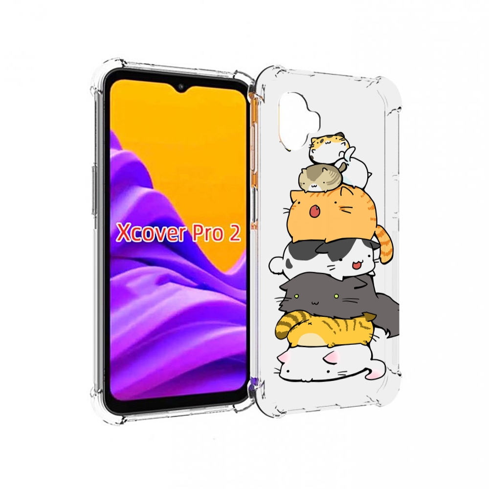 

Чехол MyPads много-маленьких-котиков для Samsung Galaxy Xcover Pro 2, Прозрачный, Tocco