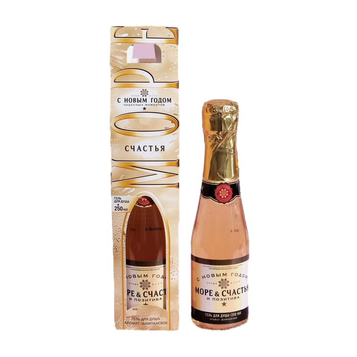 Купить Гель для душа «С Новым годом!» с ароматом шампанского 250 мл 4321661, Чистое счастье