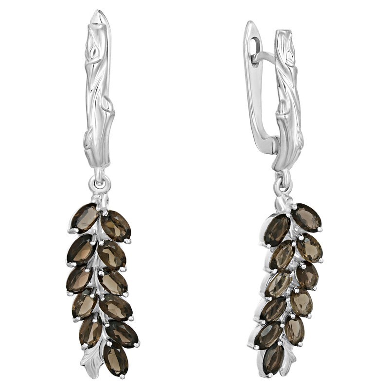 

Серьги из серебра с раухтопазомом LAZURIT-ONLINE 7852PD, 7852PD