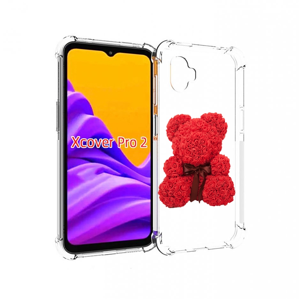 

Чехол MyPads мишка-из-розочек для Samsung Galaxy Xcover Pro 2, Прозрачный, Tocco