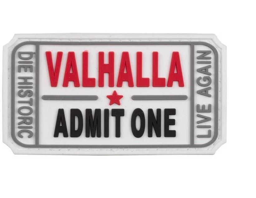 

Патч TeamZlo Valhalla admit one White (TZ0131WT), Valhalla admit one