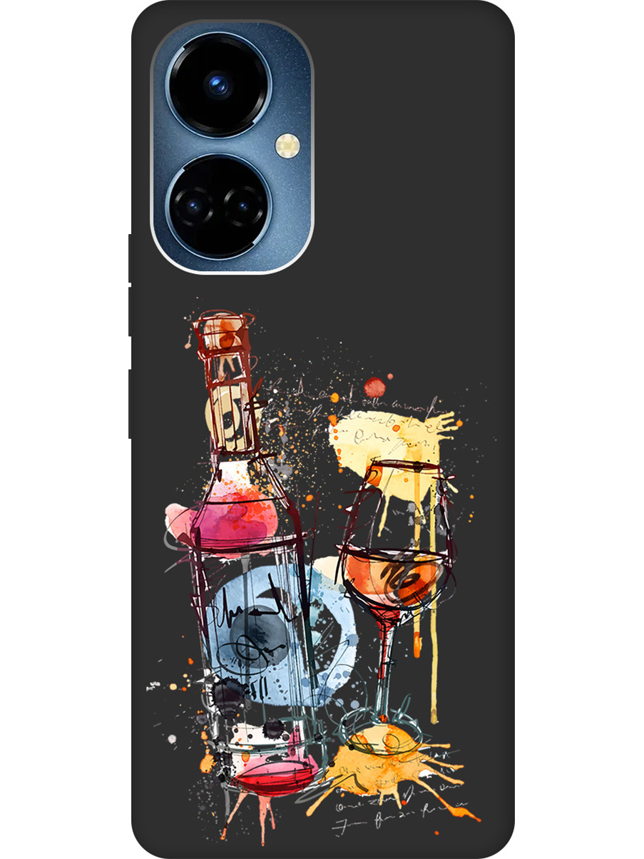 

Силиконовый чехол на Tecno Camon 19 / 19 Pro с рисунком "Aquarelle Wine" Soft Touch черный, Черный;голубой;красный;оранжевый, 20011879