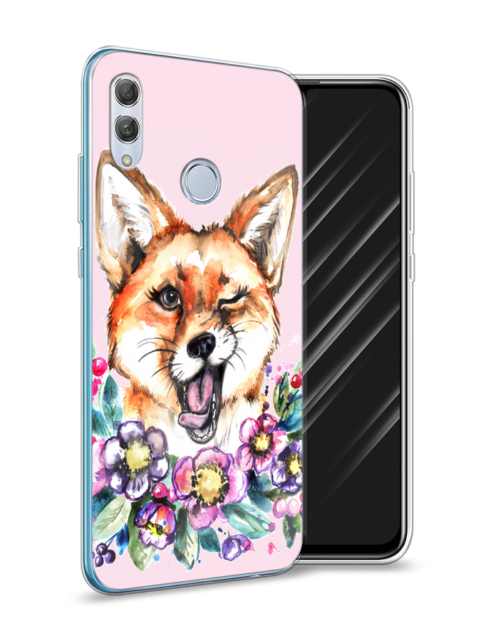 

Чехол Awog на Honor 10 Lite "Подмигивающая лиса", Оранжевый, 67550-10