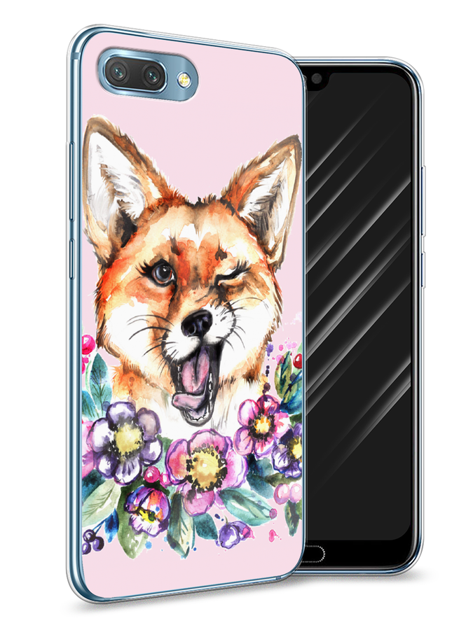 

Чехол Awog на Honor 10 "Подмигивающая лиса", Оранжевый, 65350-10