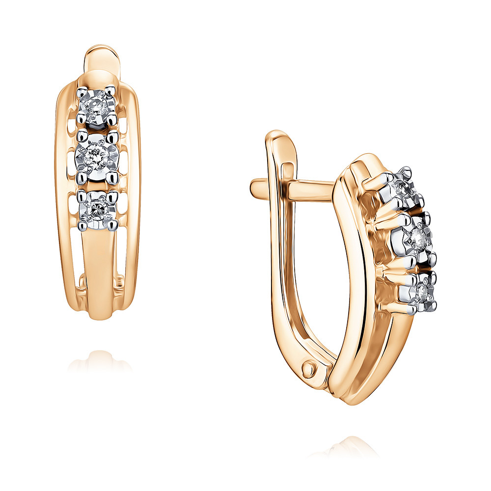 

Серьги из красного золота с бриллиантом ADAMAS 2411349-А50ДЛ2-41, 2411349-А50ДЛ2-41
