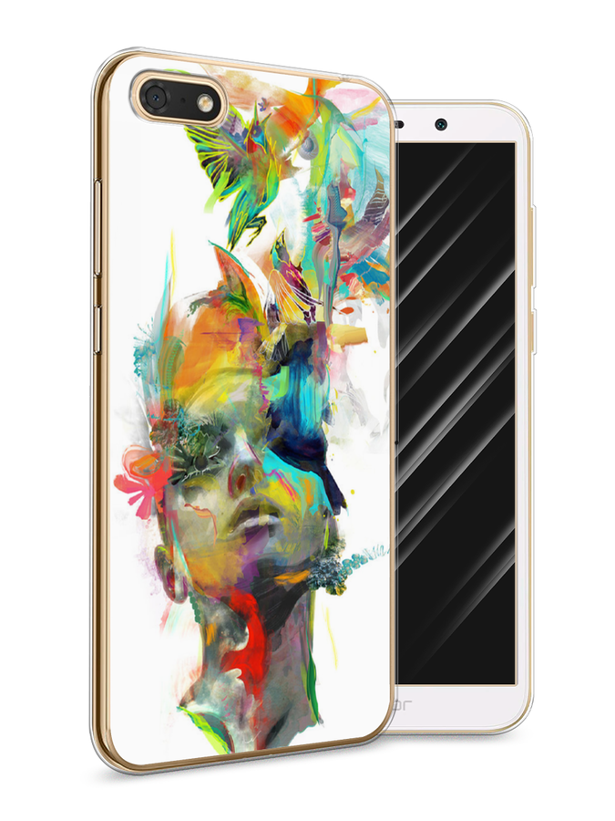 

Чехол Awog на Huawei Y5 2018 "Пленочная кассета", Серый;белый, 65950-9